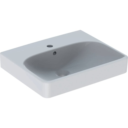 Geberit Smyle Square umyvadlo 50x41 cm otvor pro baterii uprostřed 500.256.01.1 Geberit