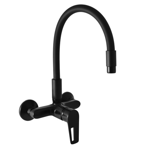 RAV SLEZÁK Colorado dřezová baterie se silikonovým ramínkem 150 mm černá co202.5/10cmat CO202.510CMAT RAV SLEZÁK