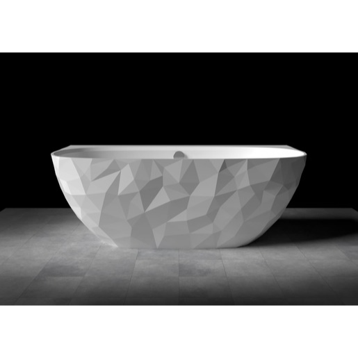 Volně stojící vana SAT Meda 160x80 cm litý mramor levá i pravá SATME1600Z SAT