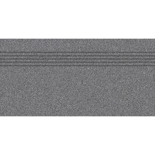 Schodovka Rako Taurus Granit antracitově šedá 30x60 cm mat TCPSE065.1 Rako