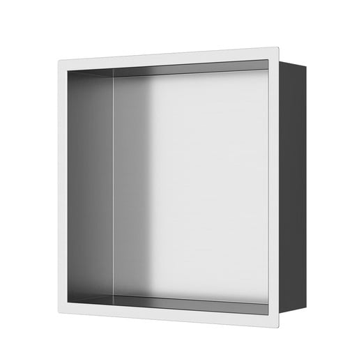 Vestavná polička SAT Aurum kartáčovaná ocel 33x33 cm SATAURN3030BS SAT