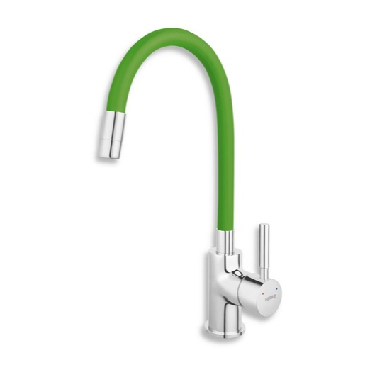 Dřezová baterie Novaservis se silikonovým ramínkem zelená 70710