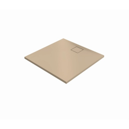 Hüppe EasyFlat sprchová vanička čtvercová 100x100 cm litý mramor béžová matná EF0102.037 Hüppe