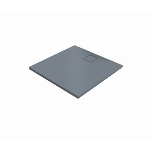 Hüppe EasyFlat sprchová vanička čtvercová 90x90 cm litý mramor šedá matná EF0101.026 Hüppe