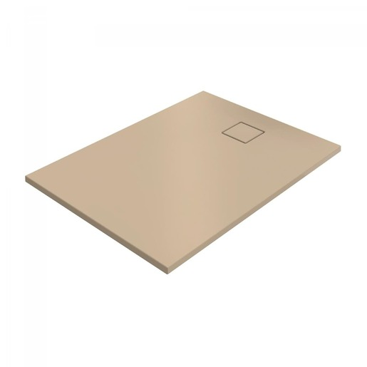 Hüppe EasyFlat sprchová vanička obdélníková 140x100 cm litý mramor béžová matná EF0217.037 Hüppe
