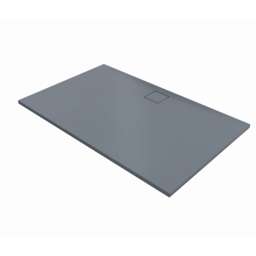 Hüppe EasyFlat sprchová vanička obdélníková 140x80 cm litý mramor šedá matná EF0105.026 Hüppe