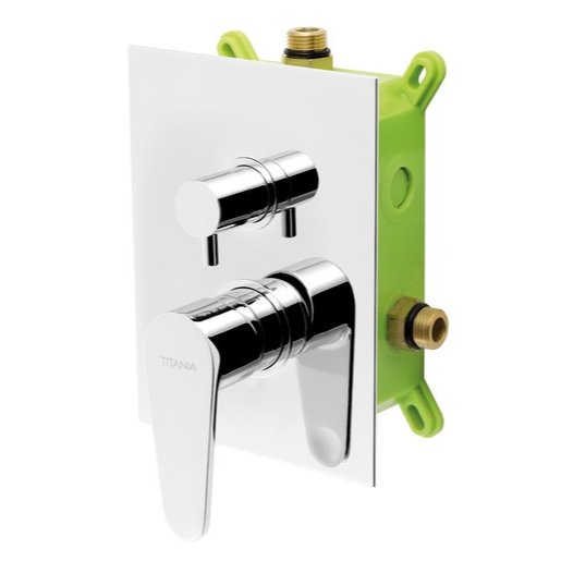 Novaservis Fresh sprchová a vanová baterie včetně podomítkového tělesa chrom box96051r