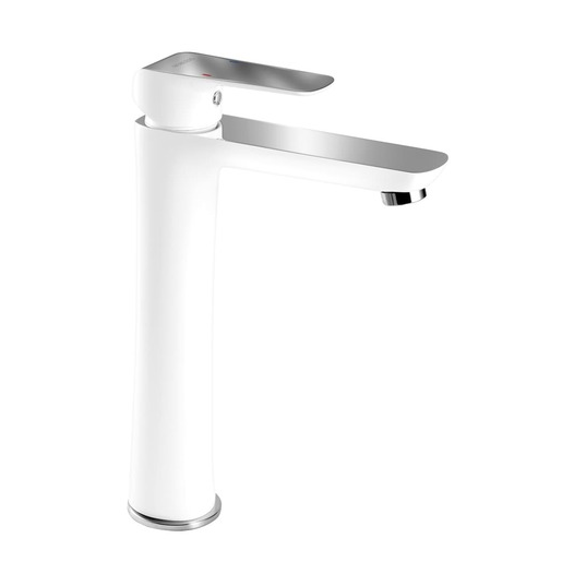 Novaservis Nobless Tina vysoká umyvadlová baterie bez výpusti bílá/chrom 38501/1