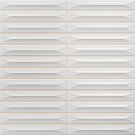 Obklad Vilar Albaro Arrow white 20x20 cm reliéfní ARROW151WH Vilar Albaro