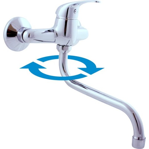 RAV SLEZÁK Sázava dřezová baterie s otočným ramínkem 150 mm chrom sa001.5/22 SA001.522 RAV SLEZÁK