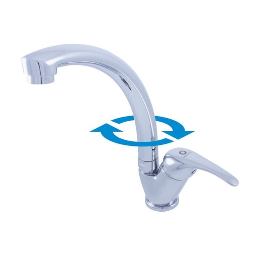 RAV SLEZÁK Sázava dřezová baterie s otočným ramínkem chrom sa006.0/3 SA006.03 RAV SLEZÁK