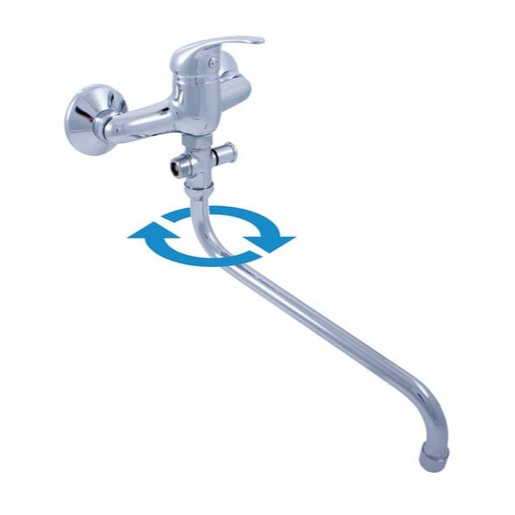 RAV SLEZÁK Sázava vanová baterie s otočným ramínkem 100 mm chrom SA356.0 RAV SLEZÁK