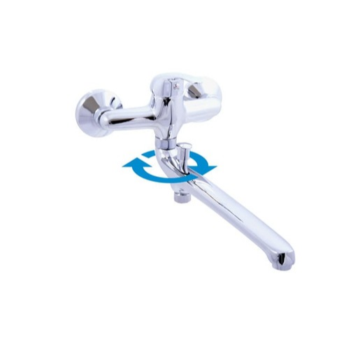 RAV SLEZÁK Sázava vanová baterie s otočným ramínkem 150 mm chrom SA057.5 RAV SLEZÁK