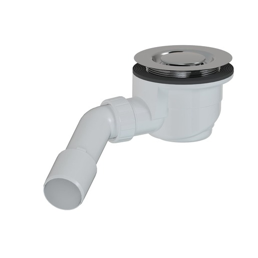 Vaničkový sifon designový MULTI 90 x 40/50mm chrom krytka E90KOCRD Multi