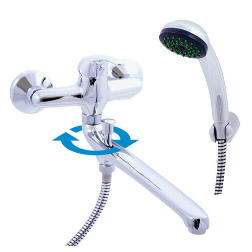 Vanová baterie RAV SLEZÁK Sázava se sprchovým setem 150 mm chrom SA057.5/1 RAV SLEZÁK