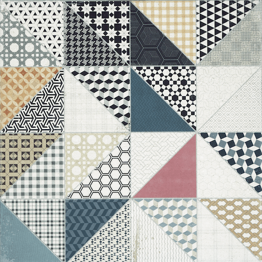 Dekor Rako Deco mix barev 60x60 cm mat DAK63659.1 Rako