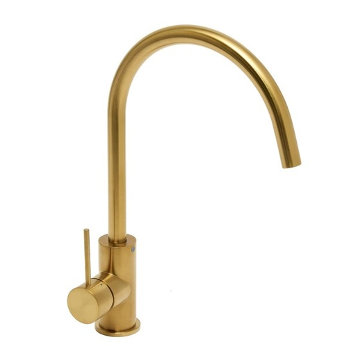 Dřezová baterie SAT Aurum s otočným ramínkem broušená zlatá SATBAUR280BG SAT