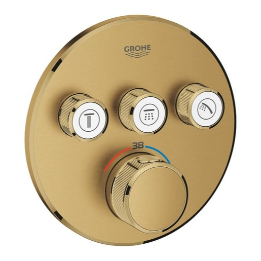 Grohe Grohtherm Smartcontrol sprchová a vanová baterie bez podomítkového tělesa kartáčovaný cool sunrise 29121gn0 G29121GN0 Grohe