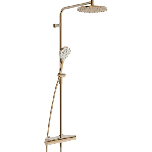 Hansa Viva sprchový systém s termostatickou baterií broušený bronz 6515920181 Hansa