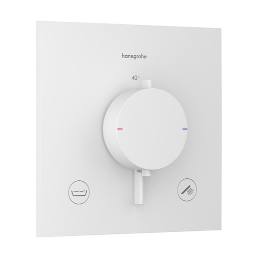 Hansgrohe Ecostat Comfort E sprchová a vanová baterie bez podomítkového tělesa matná bílá 33716700 Hansgrohe