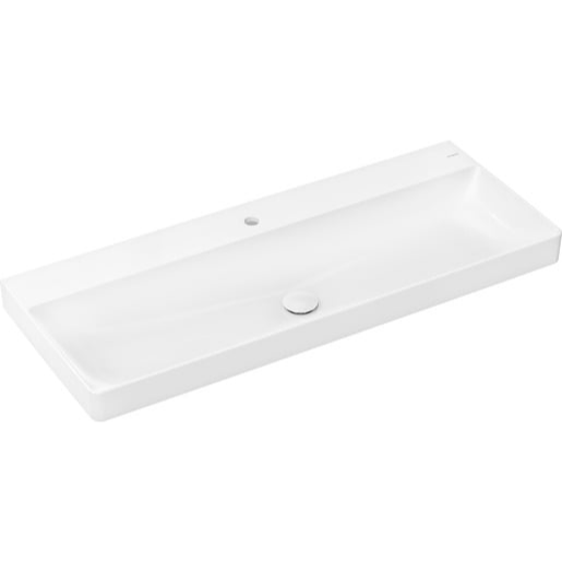 Hansgrohe Xelu Q umyvadlo 120x48 cm otvor pro baterii uprostřed 61108450 Hansgrohe