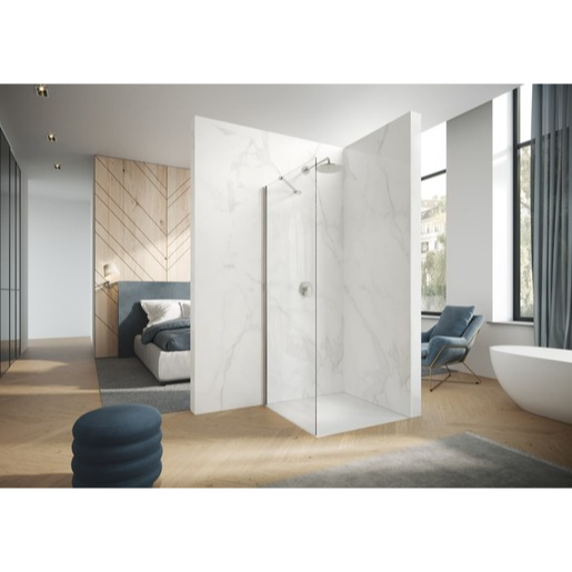 Hüppe Aura Pure boční zástěna ke sprchovým dveřím 80 cm AP0202.069.322 Hüppe