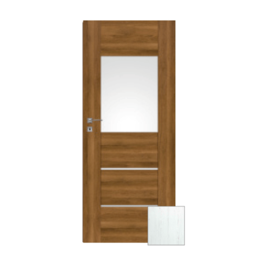 Interiérové dveře Naturel Aura pravé 70 cm borovice bílá AURA2BB70P Naturel