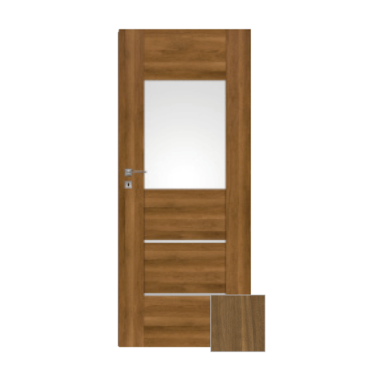 Interiérové dveře Naturel Aura pravé 70 cm ořech karamelový AURA2OK70P Naturel