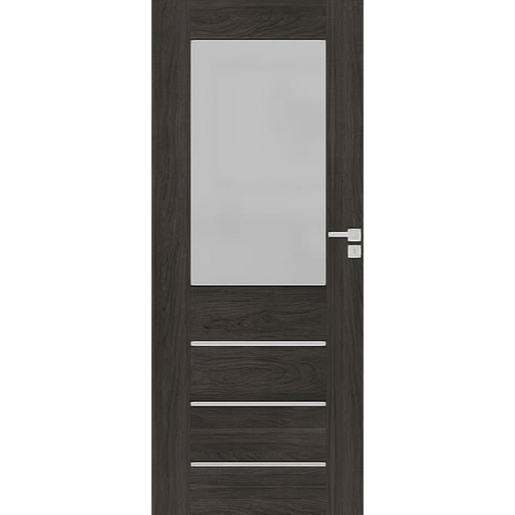 Interiérové dveře Naturel Perma pravé 70 cm jilm antracit PERMA2JA70P Naturel