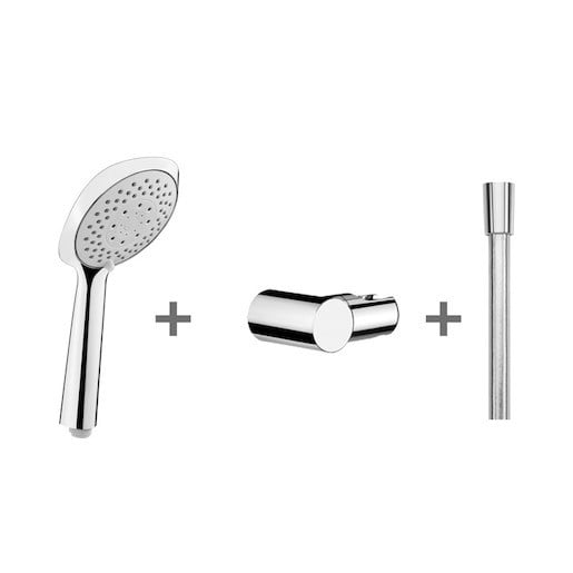 Jika Cubito sprchová hlavice s hadicí na stěnu chrom h3651x00043631 651X.0.004.363.1 Jika