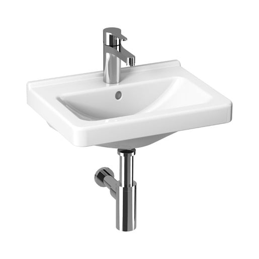 Jika Cubito umyvadlo 45x34 cm otvor pro baterii uprostřed h8114221001041 1142.2.100.104.1 Jika