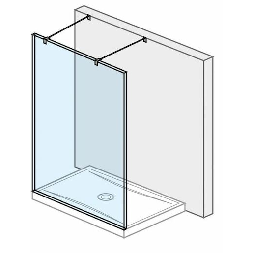 Jika Pure sprchová zástěna walk-in 120 cm h2674200026681 6742.0.002.668.1 Jika