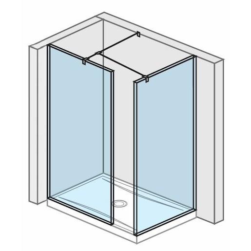 Jika Pure sprchová zástěna walk-in 80x80 cm h2684250026681 6842.5.002.668.1 Jika