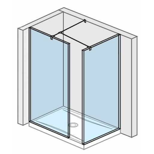 Jika Pure sprchová zástěna walk-in 80x90 cm h2684260026681 6842.6.002.668.1 Jika