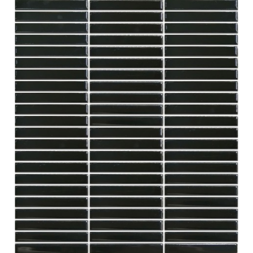 Keramická mozaika Premium Mosaic Kit Kat black 28x31 cm mat MOSKK3BKM Premium Mosaic