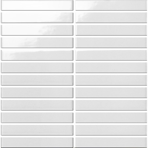 Keramická mozaika Premium Mosaic Kit Kat white 30x30 cm lesk MOSKK2WHL Premium Mosaic