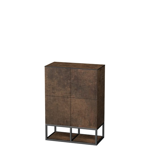 Koupelnová skříňka nízká Naturel Oxo 70x58x50 cm měď mat OXO70994ZM Naturel
