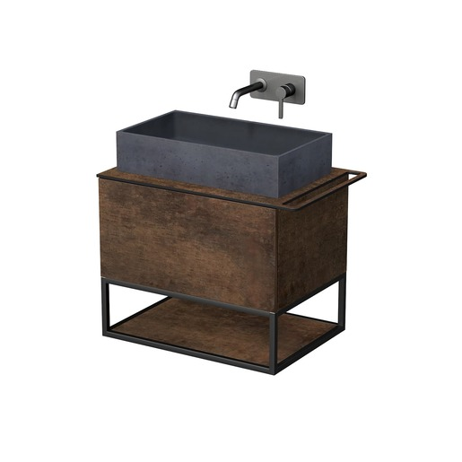 Koupelnová skříňka pod umyvadlo Naturel Oxo 70x58x50 cm měď mat OXO701ZKDPM Naturel