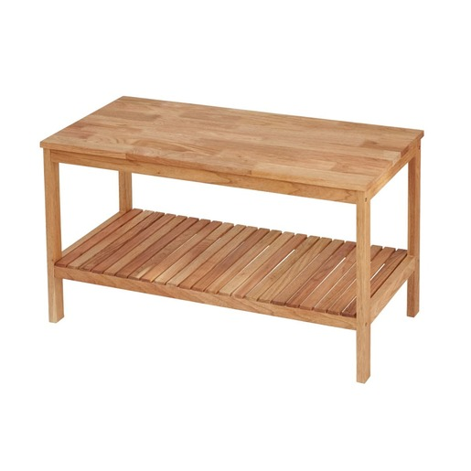 Lavice Naturel Home 78x47x37 cm ořech mat HOMELAV Naturel