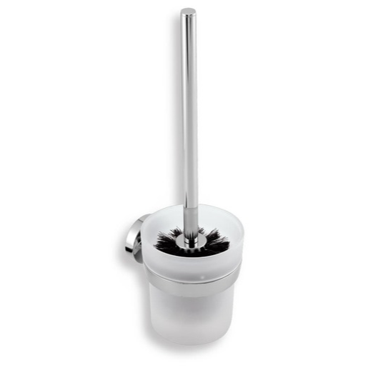 Novaservis Metalia 11 wc štětka x10 cm černá/chrom 0133