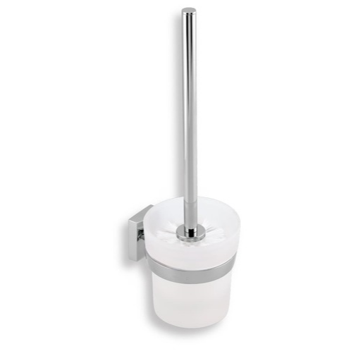 Novaservis Metalia 12 wc štětka x10 cm bílá/chrom 0233