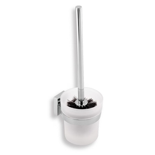 Novaservis Metalia 12 wc štětka x10 cm černá/chrom 0233