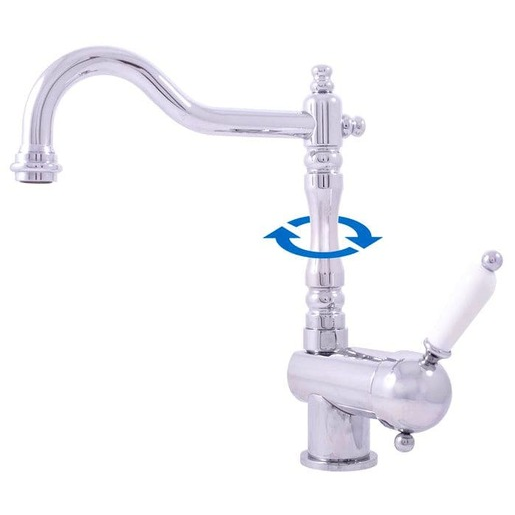 RAV SLEZÁK Labe dřezová baterie s otočným ramínkem chrom l508.5/8 L508.58 RAV SLEZÁK