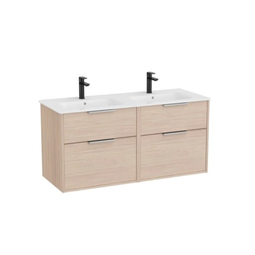 Roca Optica koupelnová skříňka s dvojumyvadlem 120x58x45