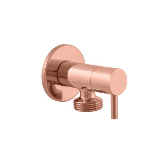 Rohový ventil RAV SLEZÁK 1/2“x3/4" pračkový zlatá růžová lesklá RV0234ZRL RAV SLEZÁK