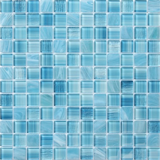 Skleněná mozaika Premium Mosaic aqua blue 30x30 cm lesk MOSCH192 Premium Mosaic