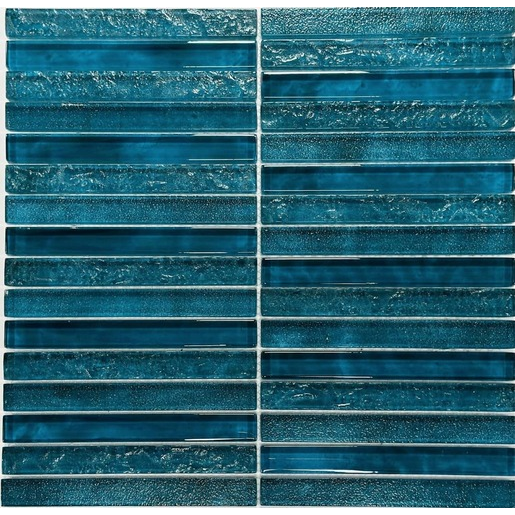 Skleněná mozaika Premium Mosaic ocean blue 30x30 cm lesk MOSPTK1 Premium Mosaic