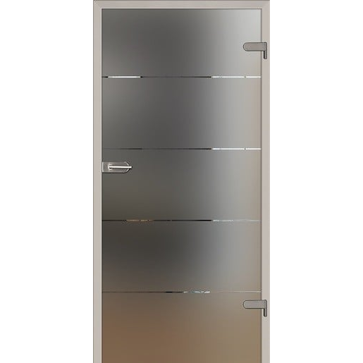 Skleněné dveře Naturel Glasa pravé 90 cm pásky GLASA290P Naturel