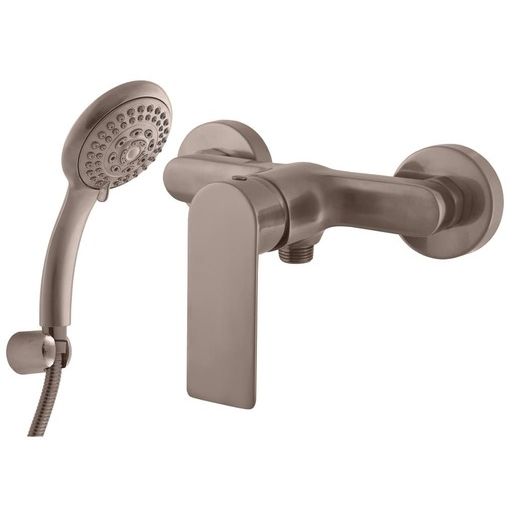 Sprchová baterie RAV SLEZÁK Nil se sprchovým setem 150 mm kartáčovaná metal grey NL181.5/1-1MGK RAV SLEZÁK