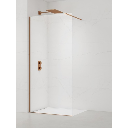 Sprchová zástěna SAT Walk-in 110 cm broušený rose gold SATBWI110PRRG SAT